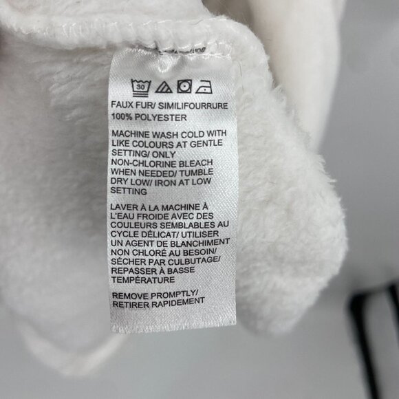 SAKS FIFTH AVENUE White Super Soft Cozy Wrap Robe Size Small - Picture 7 of 8